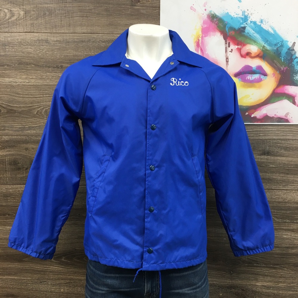 Vintage Peninsula Channel Commanders San Francisco Coaches Jacket Blue Mens Med